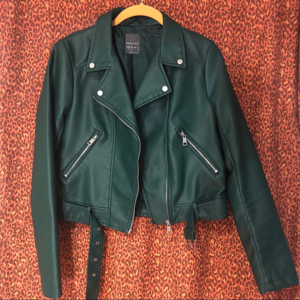 Hunter Green Moto Jacket